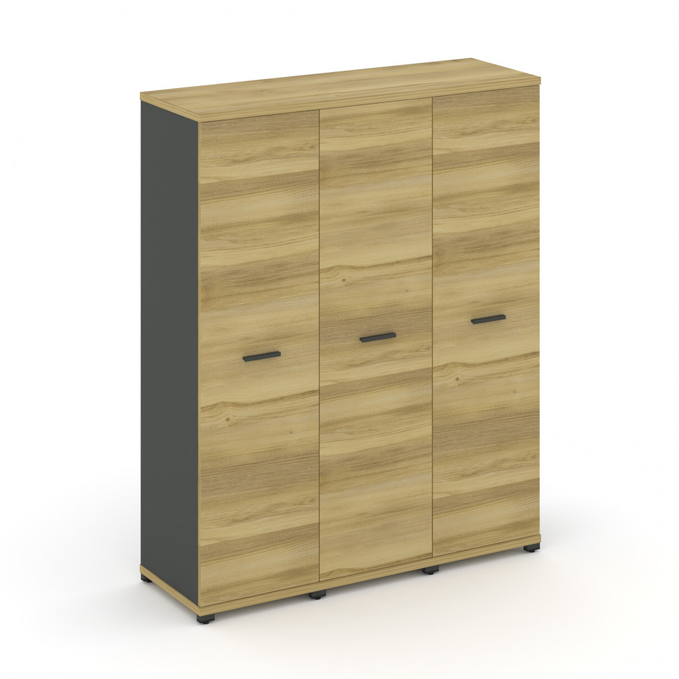 Concept Шкаф 3 узкие секции, 4 ниши CN.STU-436 A Дуб Винченцо/Антрацит/Металл Антрацит 1252*420*1554 Concept Шкаф 3 узкие секции, 4 ниши CN.STU-436 A Дуб Винченцо/Антрацит/Металл Антрацит 1252*420*1554