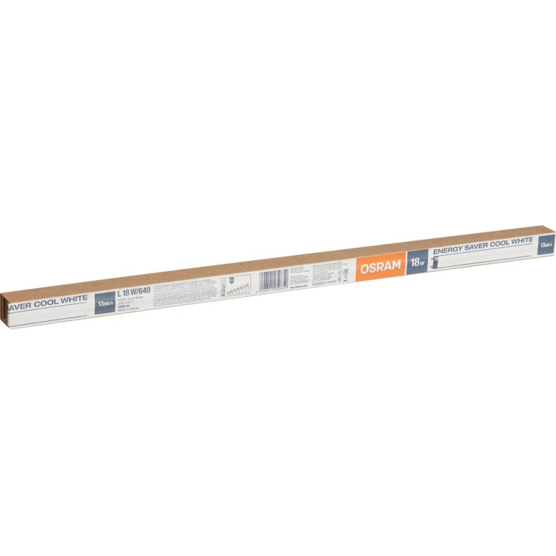 Лампа люминесцентная Osram люминесц. L 18W/640 G13 4000К хол.бел. 25шт/уп