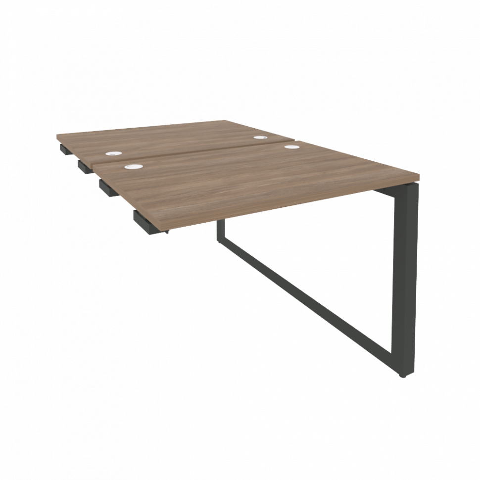Onix Стол-приставка двойной на О-образном м/к к опорым элем. O.MO-D.SPR-1.7 Дуб Аризона/Металл Антра