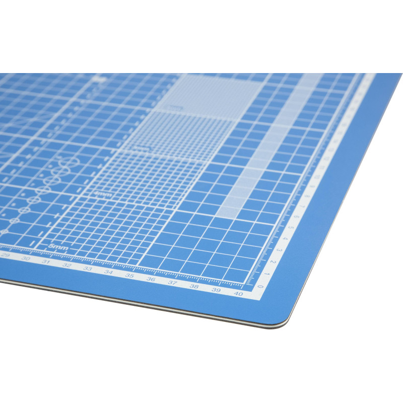Коврик для резки TOPFORT 5ти-слойный А3 (45х30см),2х-сторонний,синий