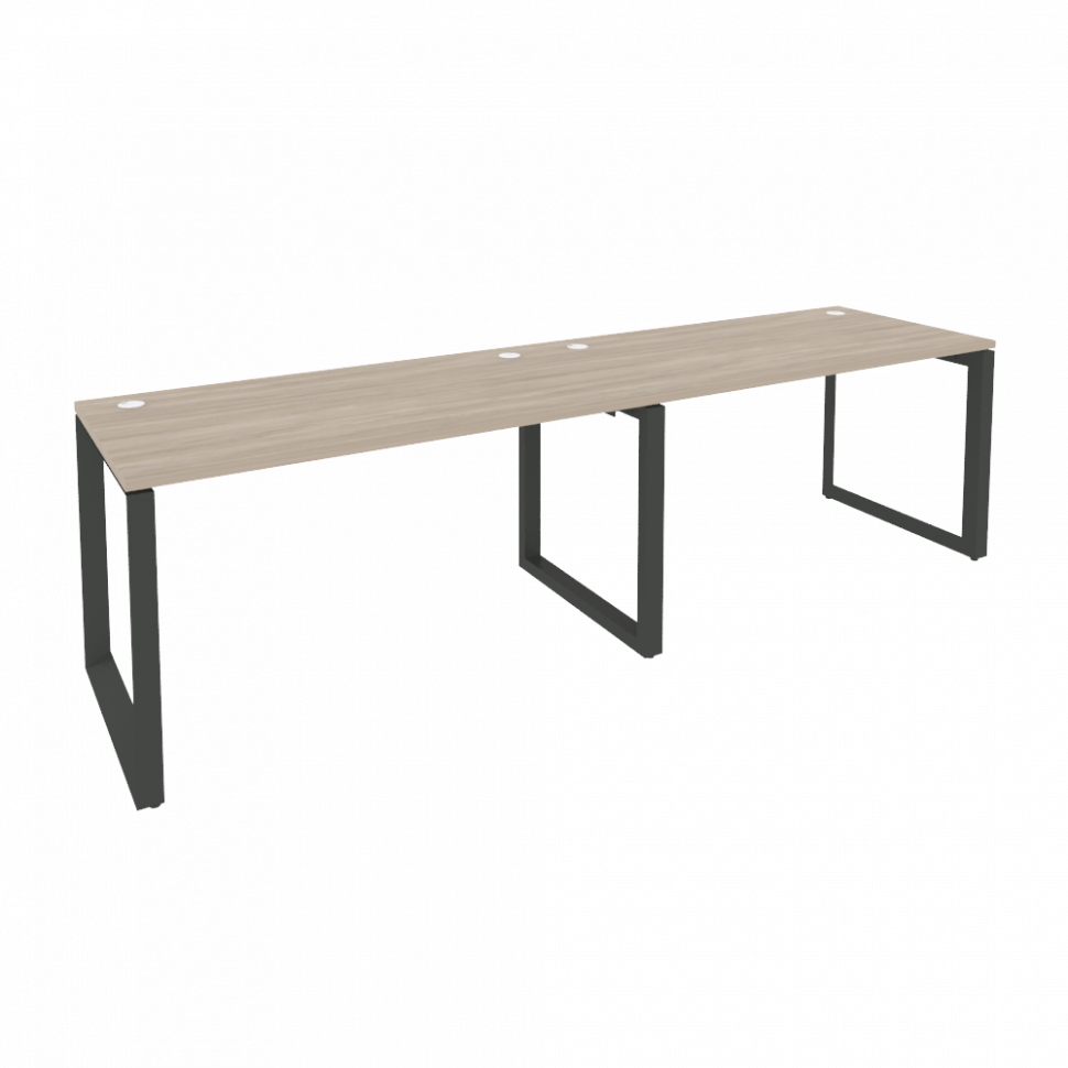 Onix Рабочая станция на О-образном м/к O.MO-RS-2.3.7 Дуб Аттик/Металл Антрацит 2760*720*750