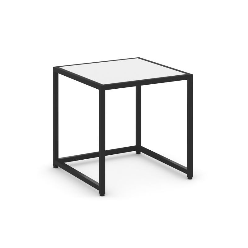 Loft Стол журнальный VR.L-SJK-45 Белый Бриллиант/Металл Черный 450*450*450 Loft Стол журнальный VR.L-SJK-45 Белый Бриллиант/Металл Черный 450*450*450