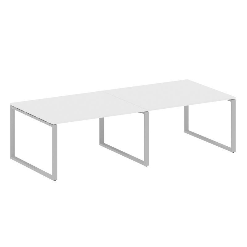 Metal System Переговорный стол (2 столешницы) на О-образном м/к БО.ПРГ-2.3 Белый/Металл Серый 2800*1 Metal System Переговорный стол (2 столешницы) на О-образном м/к БО.ПРГ-2.3 Белый/Металл Серый 2800*1