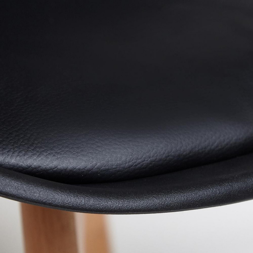 Стул TULIP (mod. 73) / 1 шт. в упаковке дерево/пластик/ПУ, 48.5*52.5*83cм, черный