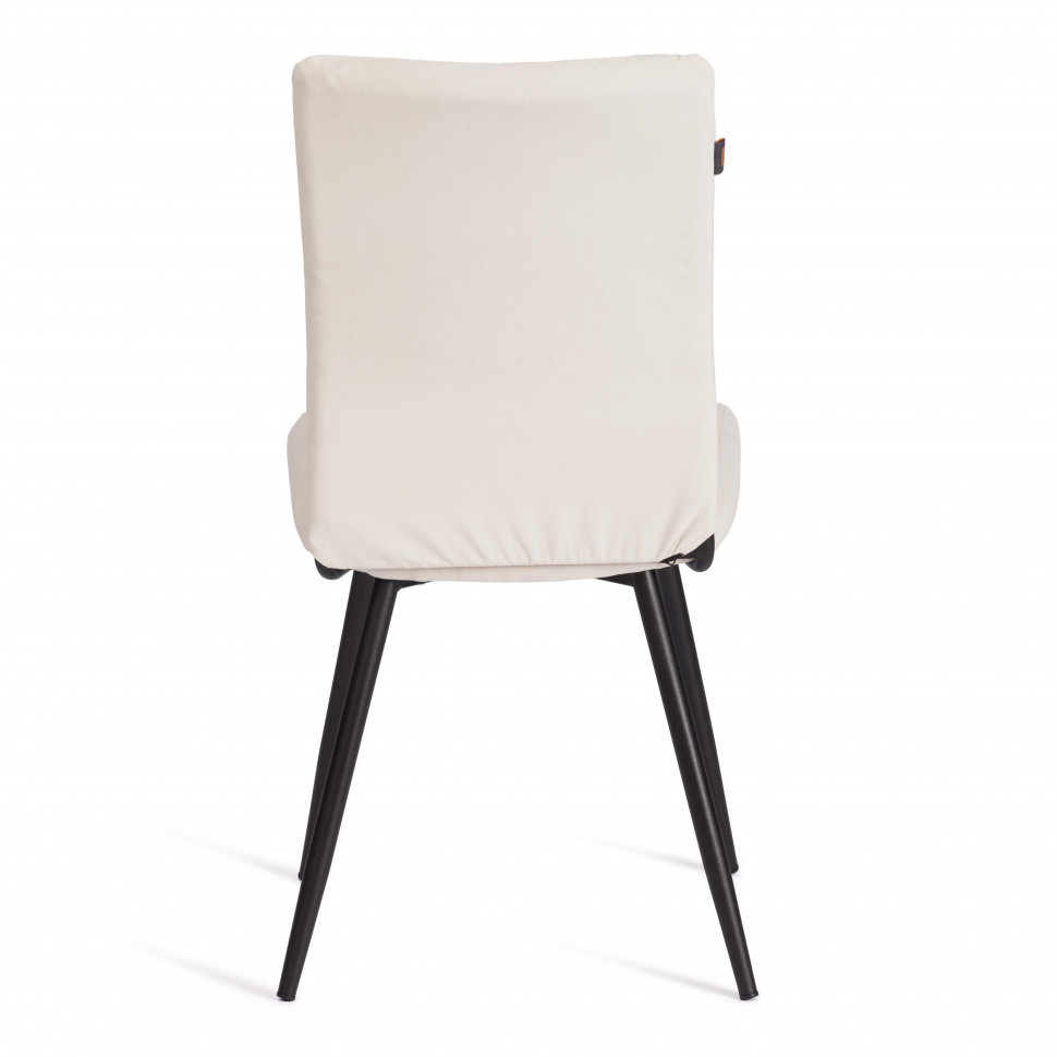 Стул обеденный Monte Carlo  (2 шт. в упаковке) TREND, велюр, молочный/черный, 4, 49х51х93 см