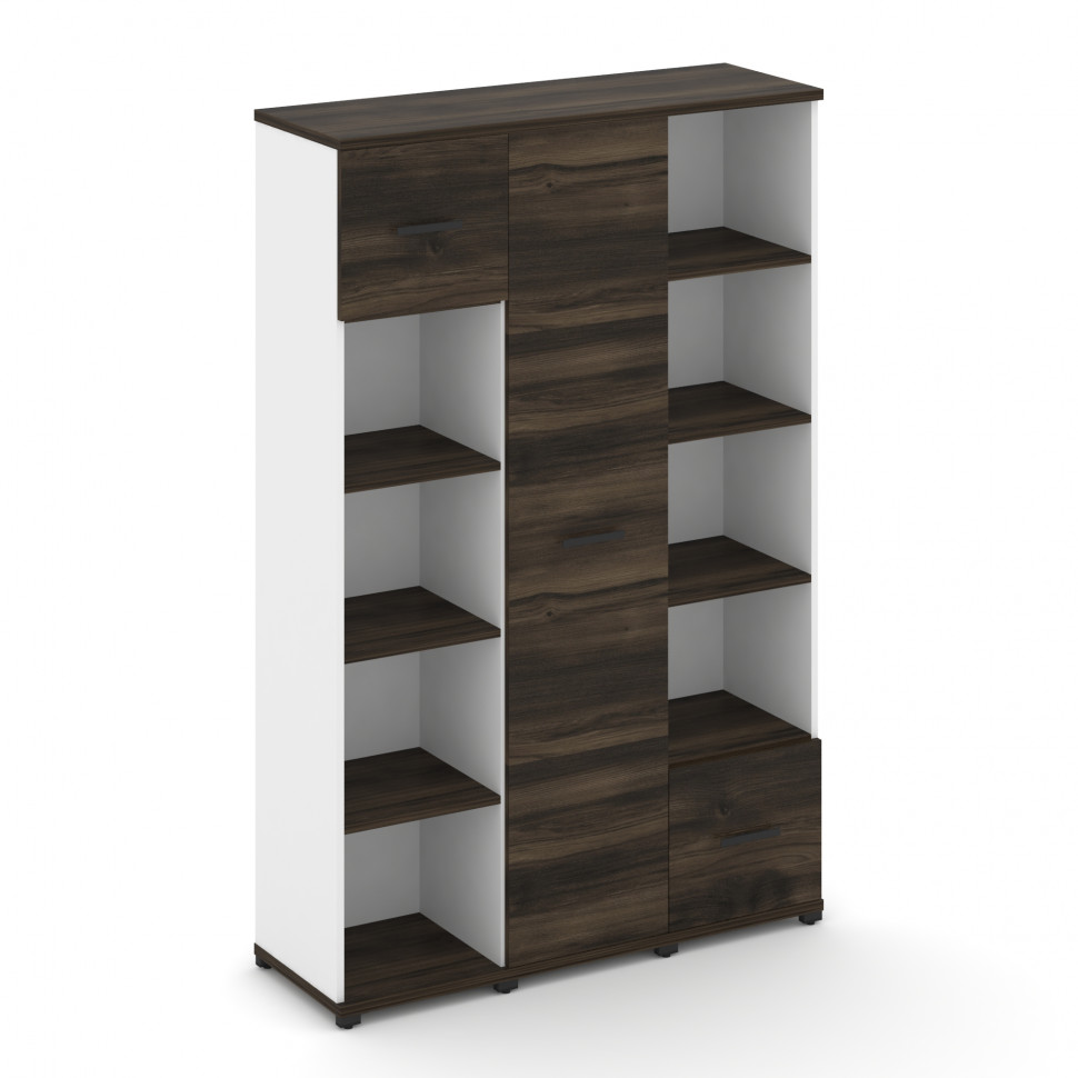 Concept Набор №534.U CN.STUN-534 B Дуб Мали/Белый Бриллиант/Металл Черный 1252*420*1922