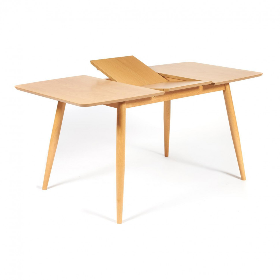 Стол раскладной Pavillion/Павильон МДФ/бук, 80х120+40х75см, натуральный