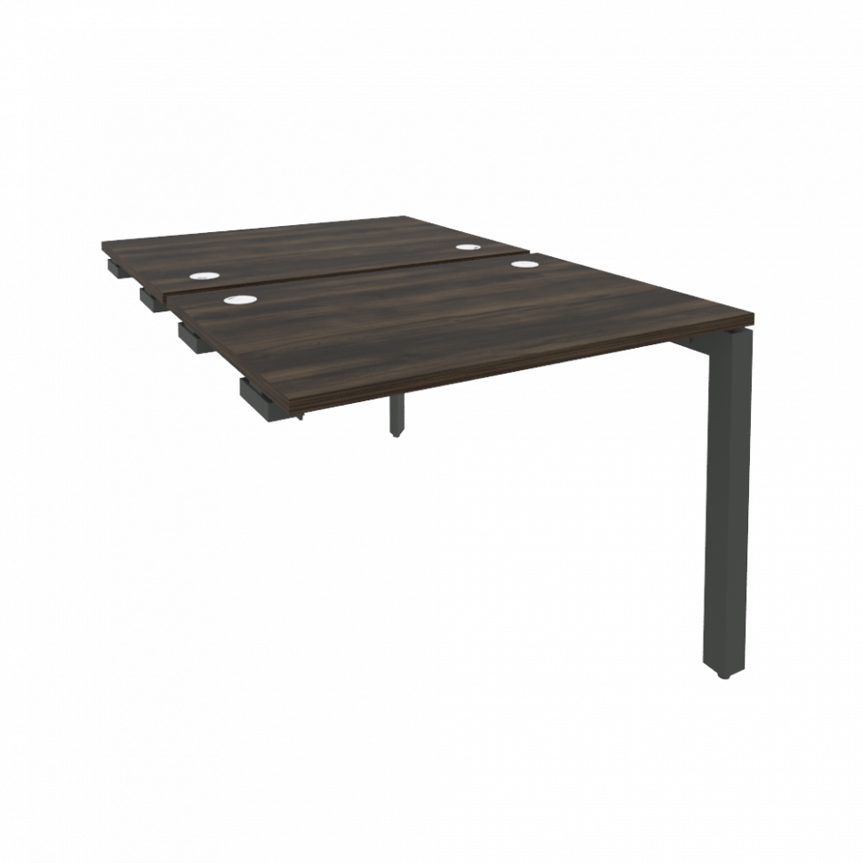 Onix Стол-приставка двойной на П-образном м/к к опорным элем. O.MP-D.SPR-1.7 Дуб Мали/Металл Антраци