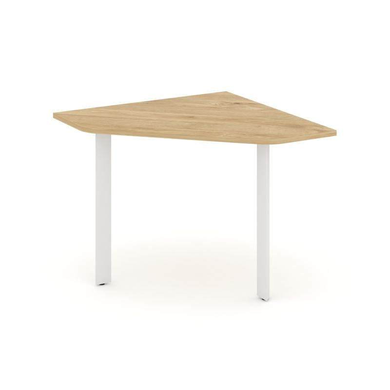 Style Project Угловой элемент переговорного стола SN-59.UPRG-001 Тиквуд Светлый/Металл Белый 980*980