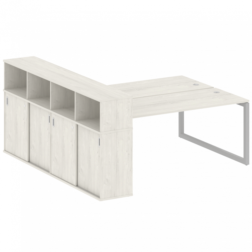 Metal System Quattro Рабочая станция с шкафом-купе на О-образном м/к 50БО.РС-СШК-4.5 Т Дуб Наварра/М Metal System Quattro Рабочая станция с шкафом-купе на О-образном м/к 50БО.РС-СШК-4.5 Т Дуб Наварра/М