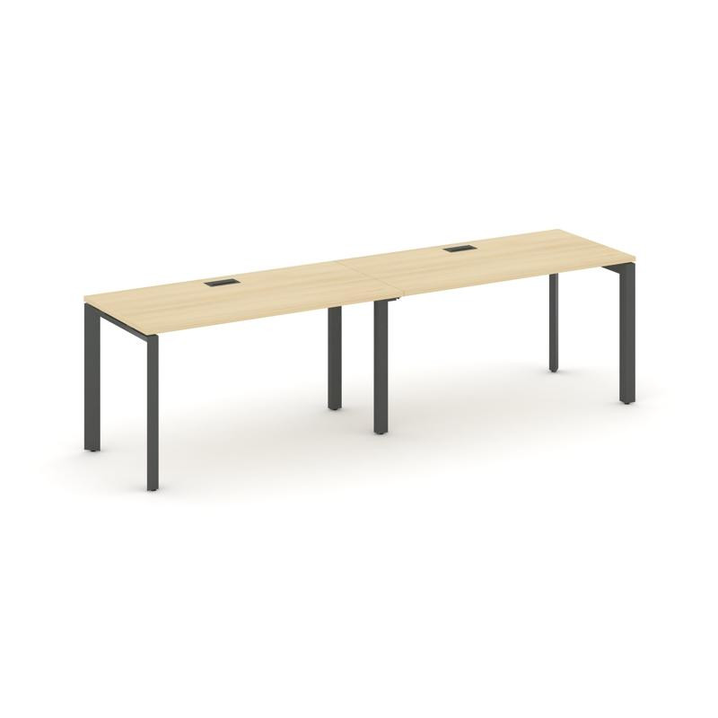 Style Project Рабочая станция односторонняя SN-59P.ORS-004 Акация Лорка/Металл Антрацит/Черный Заглу