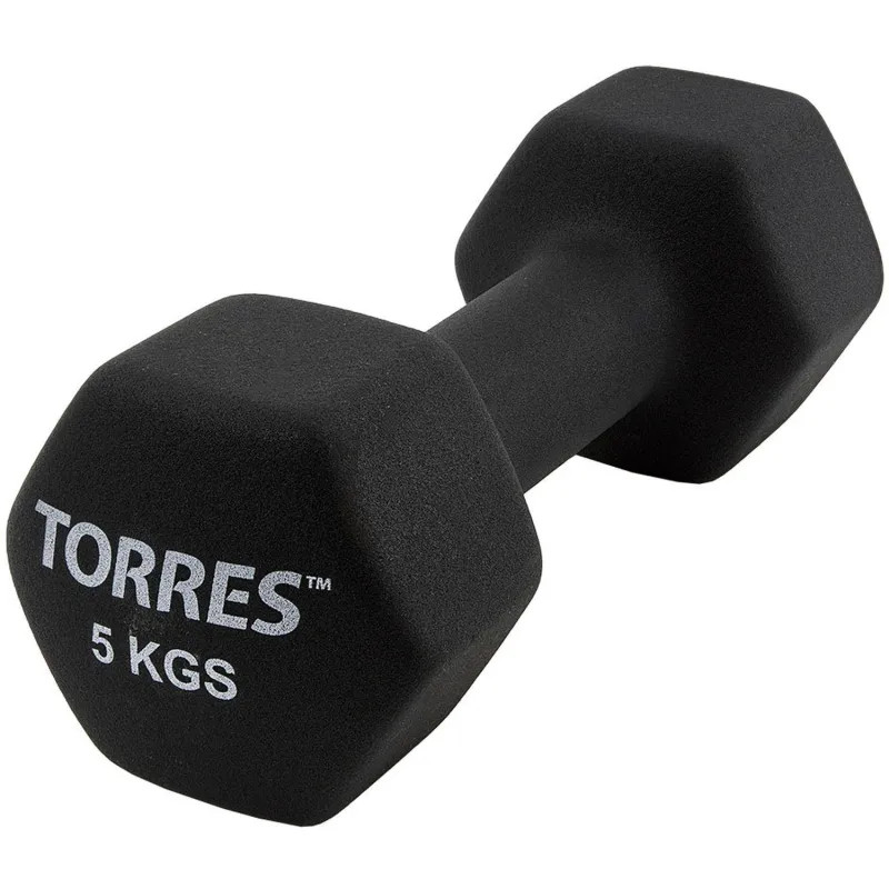 Гантель TORRES 5 кг, PL55015,черный