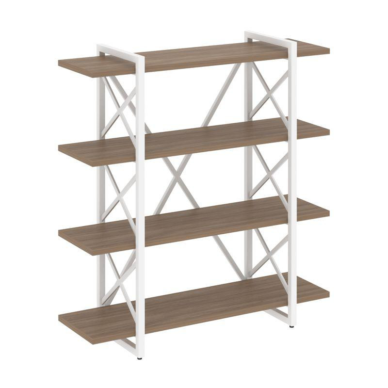Loft Стеллаж на рег. опорах-4 полки VR.L-MST.O-4.8V Дуб Аризона/Металл Белый 1200*400*1280