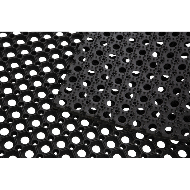 Коврик входной резиновый Luscan Professional 80x120х16мм черный