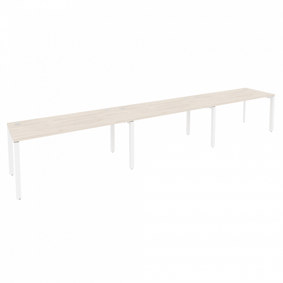 Onix Рабочая станция на П-образном м/к O.MP-RS-3.4.7 Денвер Светлый/Металл Белый 4740*720*750 Onix Рабочая станция на П-образном м/к O.MP-RS-3.4.7 Денвер Светлый/Металл Белый 4740*720*750