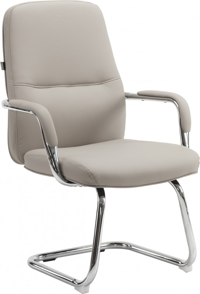 Кресло для посетителей Everprof Vesta (Веста) CF Экокожа Бежевый