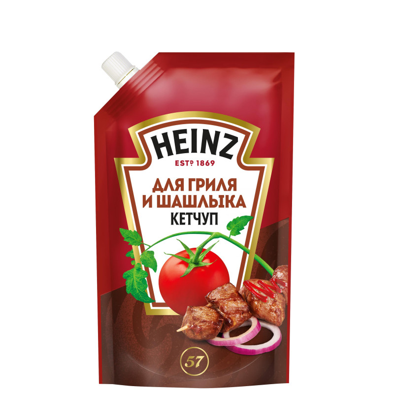 Кетчуп Heinz Для гриля и шашлыка дой-пак, 320г