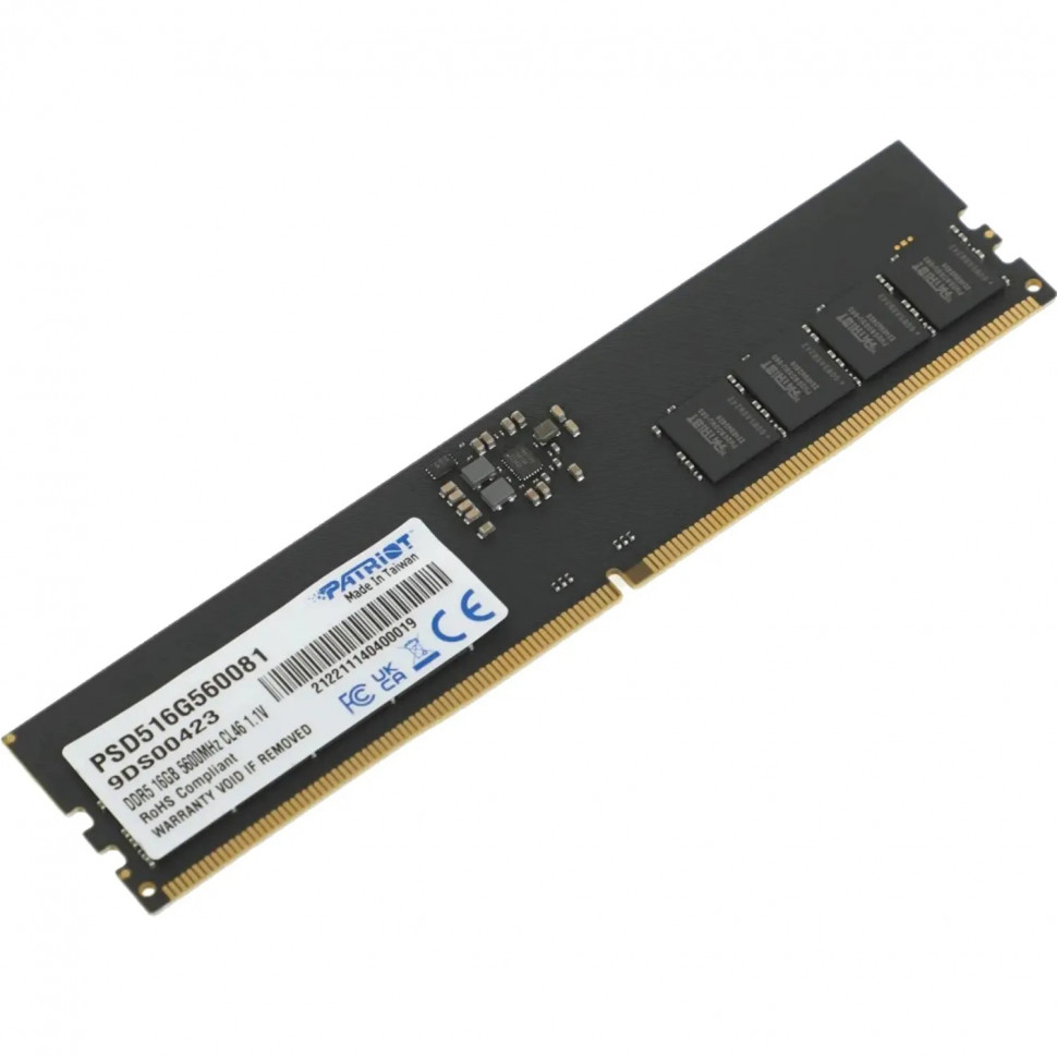 Модуль памяти Patriot DDR5 DIMM 16Gb 5600Мгц(PSD516G560081)