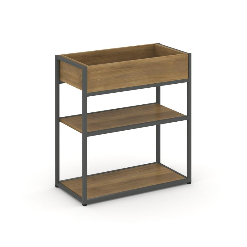 Rift Стеллаж металлический низкий приставной  RF.STM-011 Сандал Янтарный/Металл Антрацит 596*350*750