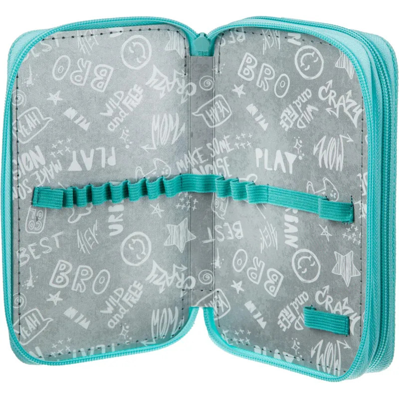 Пенал Русалка 2 отд., ткань, 190х110 мм, ПКТ 11-20