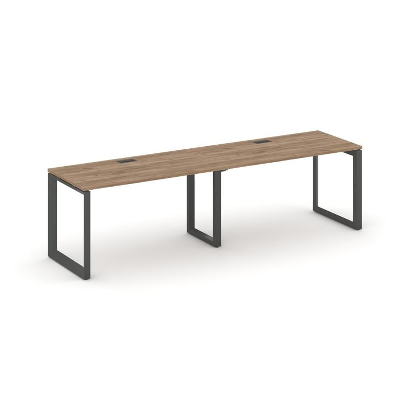 Style Project Рабочая станция односторонняя SN-59O.ORS-024 Дуб Табак/Металл Антрацит/Черный Заглушка