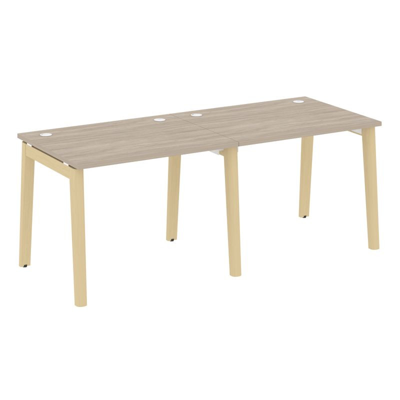 Onix Wood Рабочая станция OW.RS-2.1.8 Дуб Аттик/Дуб Светлый/Металл Белый 1960*800*750