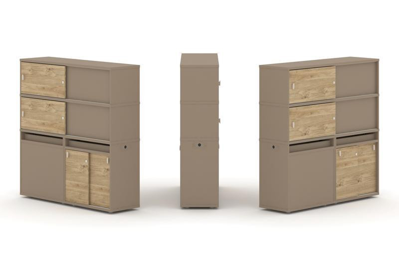 Estetica Набор №27. Тумба двойная+высокая надставка ES.NB.2V-27 Латте/Тиквуд Светлый 1500*410*1520 Estetica Набор №27. Тумба двойная+высокая надставка ES.NB.2V-27 Латте/Тиквуд Светлый 1500*410*1520