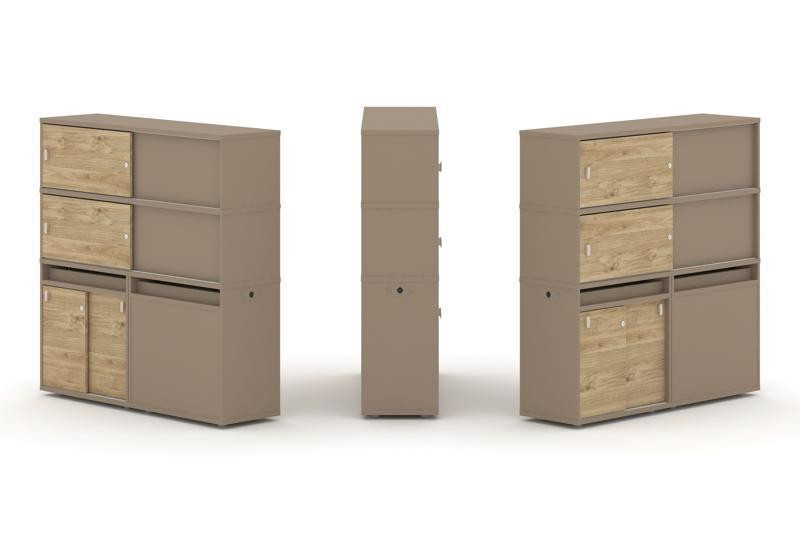 Estetica Набор №27. Тумба двойная+высокая надставка ES.NB.2V-27 Латте/Тиквуд Светлый 1500*410*1520 Estetica Набор №27. Тумба двойная+высокая надставка ES.NB.2V-27 Латте/Тиквуд Светлый 1500*410*1520