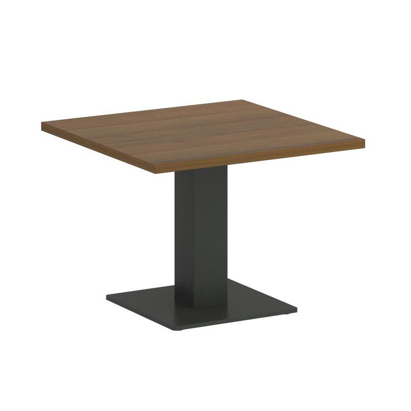 Riva Стол журнальный квадратный А.СЖ-2 Орех Гварнери/Металл Антрацит 600*600*450