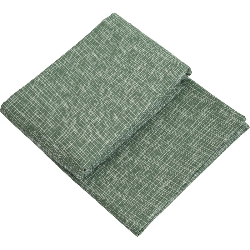 Постельное белье 1,5сп бязь набив. 120г/м2 (нав.70х70 2шт.), Контур зеленый