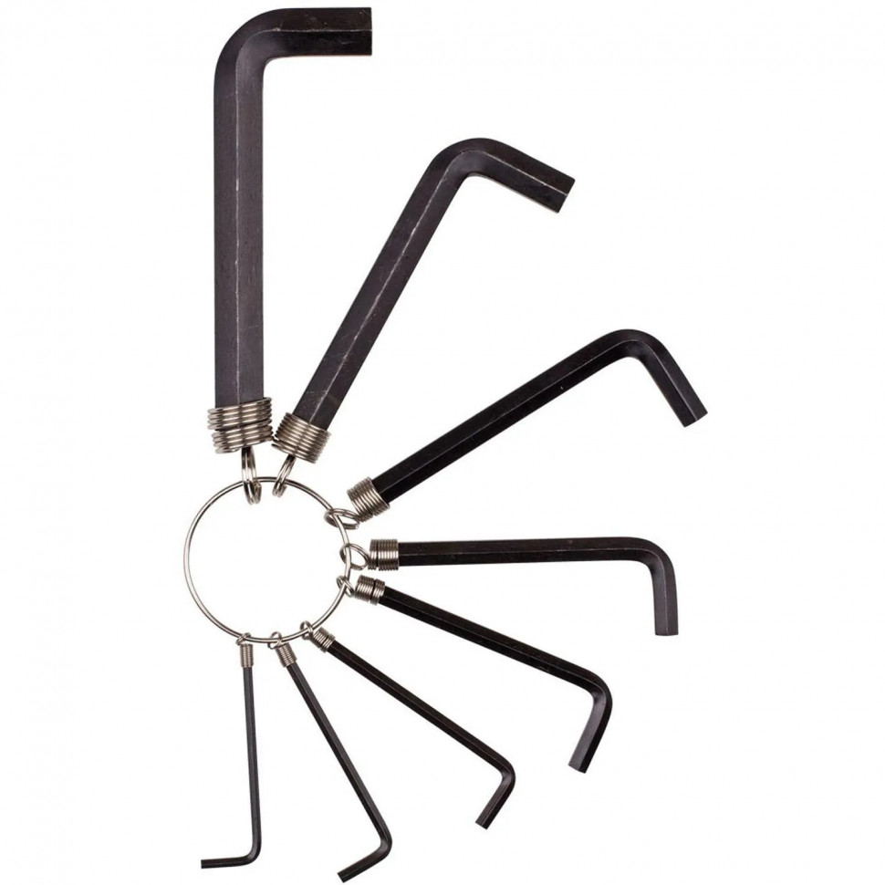 Набор ключей инбусовых на кольце БИБЕР 90501 2-10 мм, 8 штук СПб