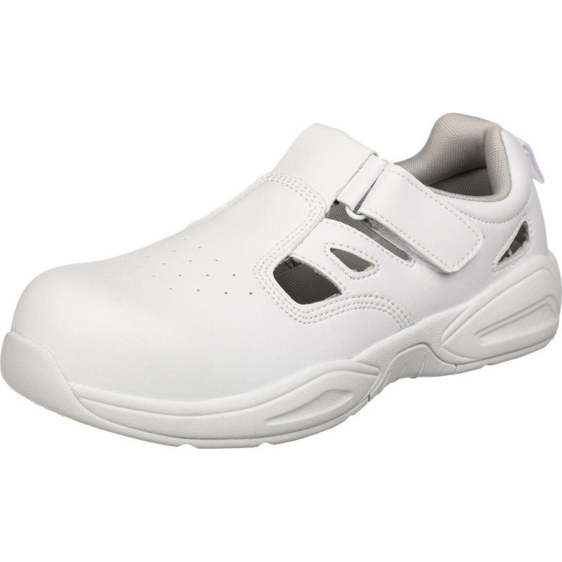 Сандалии Мистраль с перфорацией White GRIP PROTECTION c ПП р.38 19143