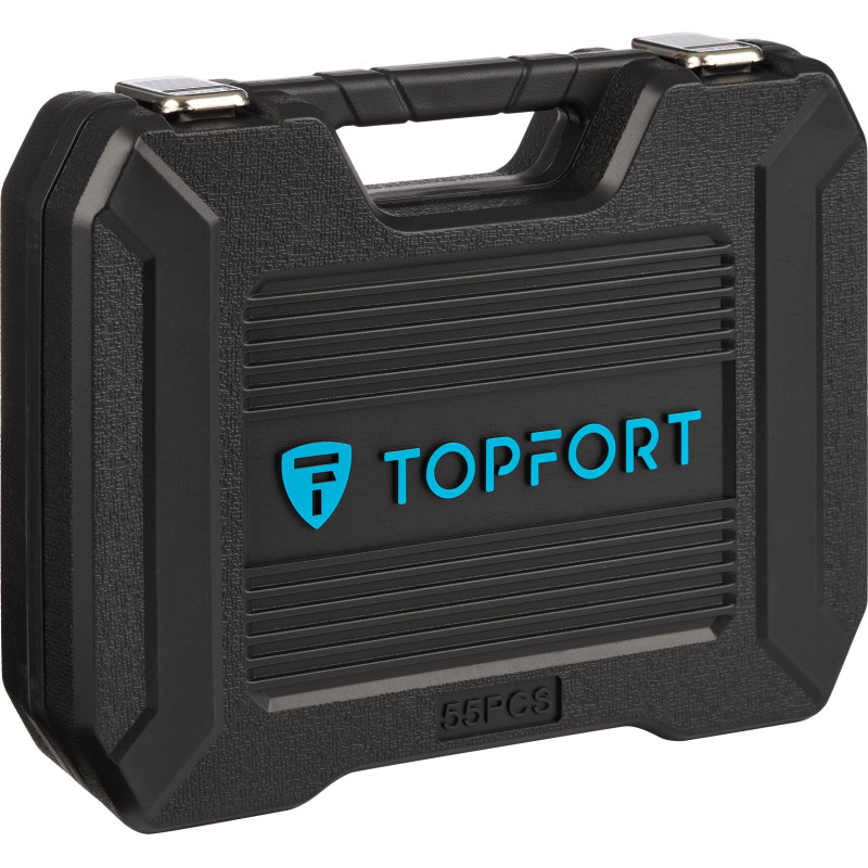 Набор инструмента TOPFORT 56 предметов 1/4 и 1/2