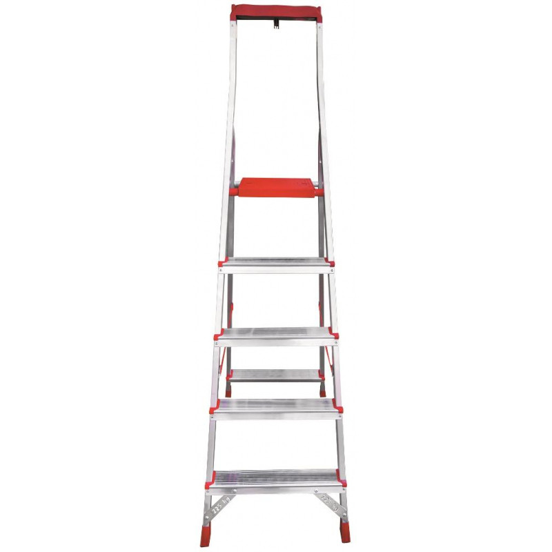 Стремянка алюминиевая усиленная 225 кг 5 ступеней, пл. лоток Новая Высота