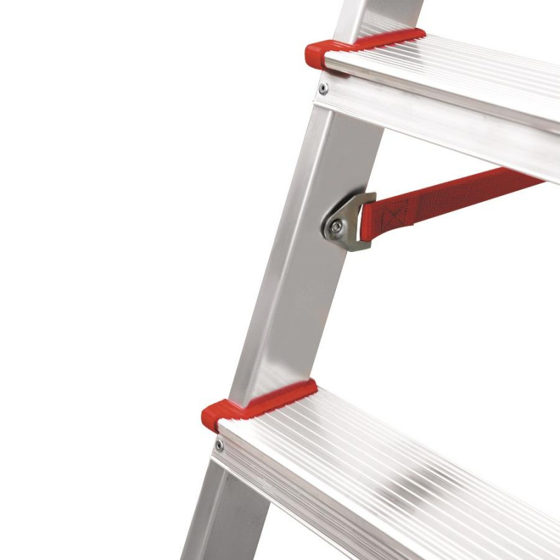 Стремянка алюминиевая усиленная 225 кг 5 ступеней, пл. лоток Новая Высота