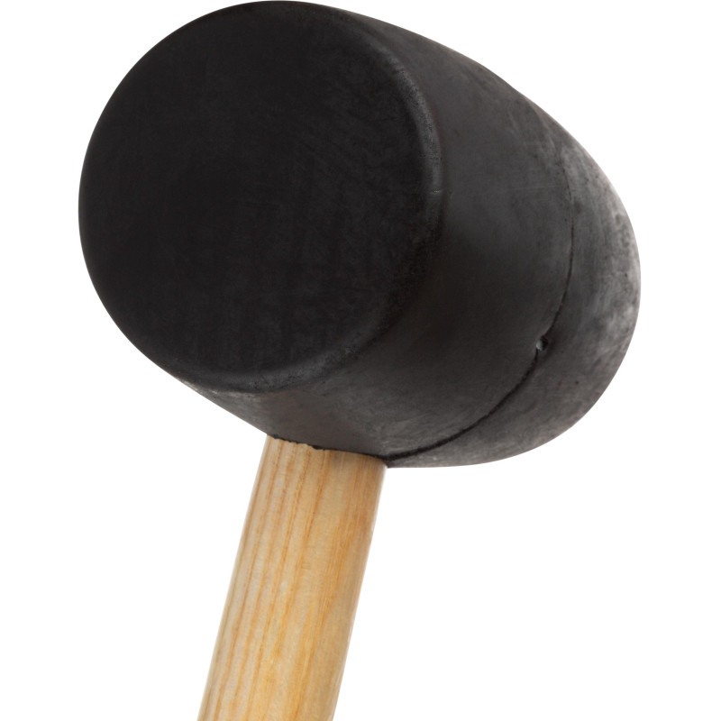 Киянка резиновая 700 г TOPFORT c деревянной рукояткой