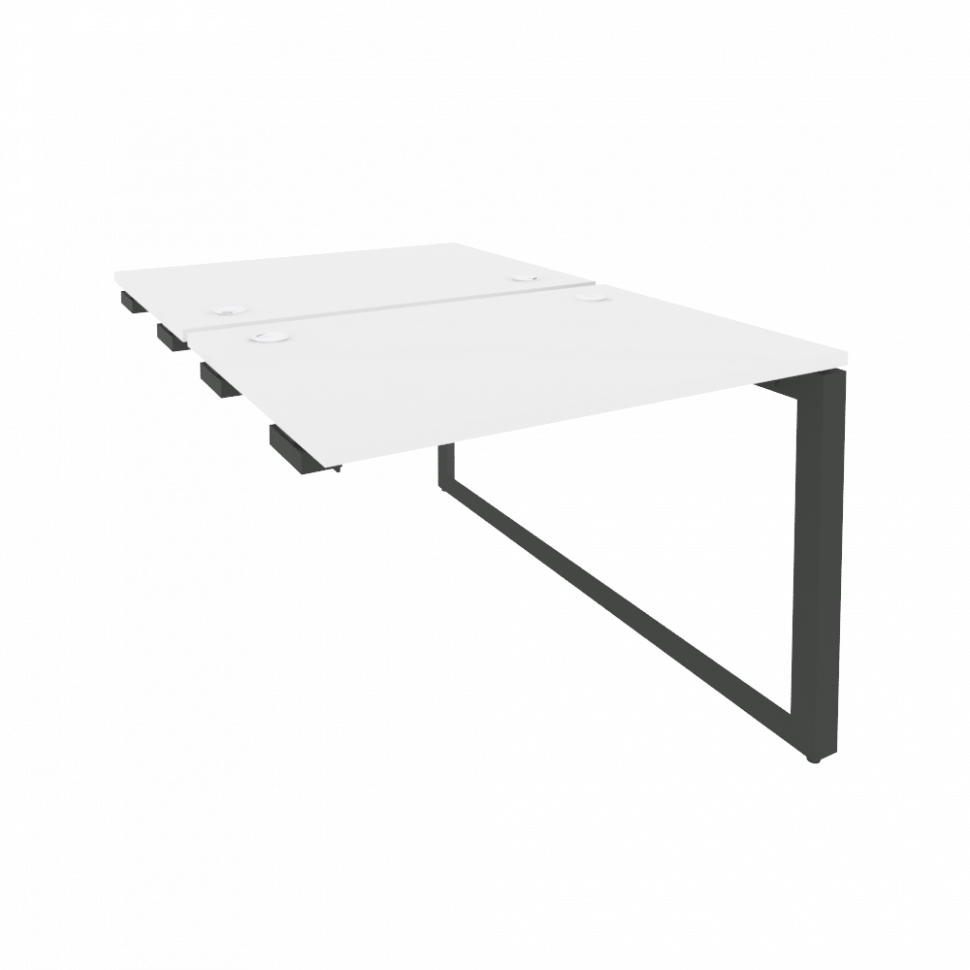 Onix Стол-приставка двойной на О-образном м/к к опорым элем. O.MO-D.SPR-1.7 Белый Бриллиант/Металл А Onix Стол-приставка двойной на О-образном м/к к опорым элем. O.MO-D.SPR-1.7 Белый Бриллиант/Металл А