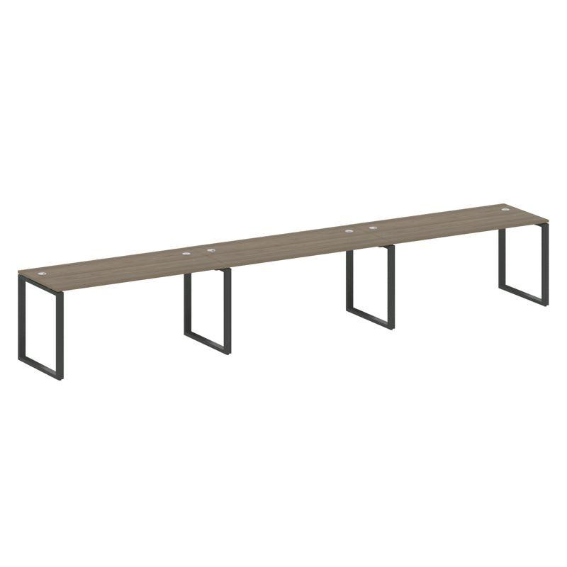 Metal System Рабочая станция на 3 места на О-образном м/к БО.СМ-3.4 Вяз Благородный/Металл Антрацит Metal System Рабочая станция на 3 места на О-образном м/к БО.СМ-3.4 Вяз Благородный/Металл Антрацит