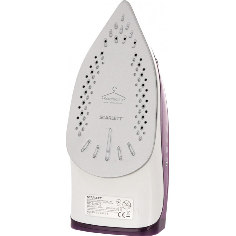 Утюг SCARLETT SC-SI30K51, керамика, 2200Вт, фиолетовый