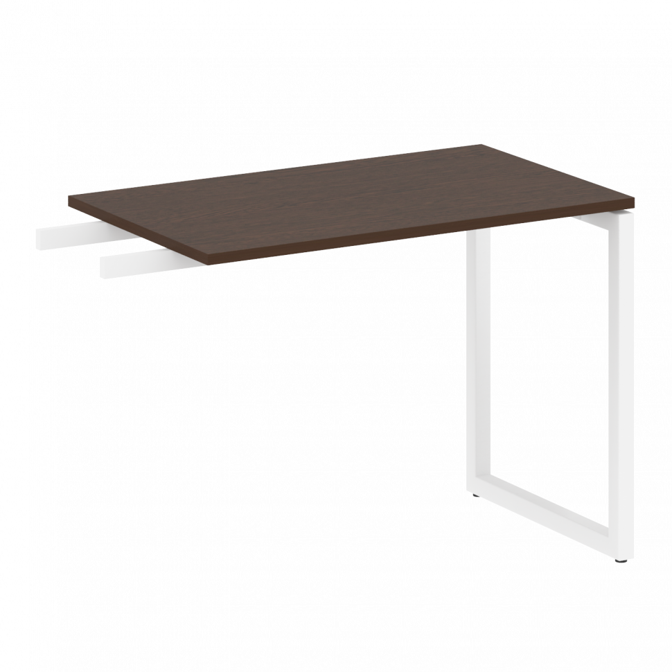 Metal System Quattro Приставной элемент на О-образном м/к 40БО.ПР-3 Венге Цаво/Металл Белый 1000*600 Metal System Quattro Приставной элемент на О-образном м/к 40БО.ПР-3 Венге Цаво/Металл Белый 1000*600