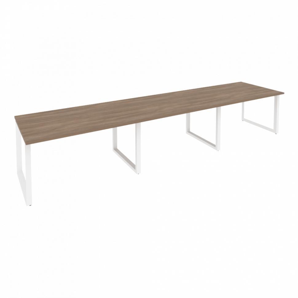 Onix Стол переговорный O.MO-PRG-3.3 Дуб Аризона/Металл Белый 4140*980*750