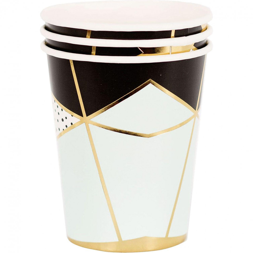 Стакан одноразовый бумажный одноразов Мятная Роскошь 250мл 6шт/G,1502-4342