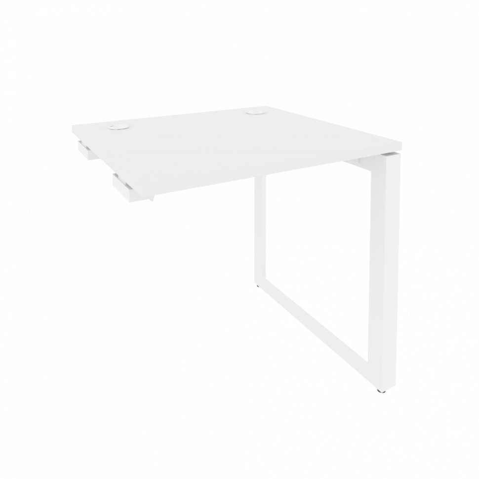 Onix Стол-приставка на О-образном м/к к опорным элементам O.MO-SPR-0.7 Белый Бриллиант/Металл Белый