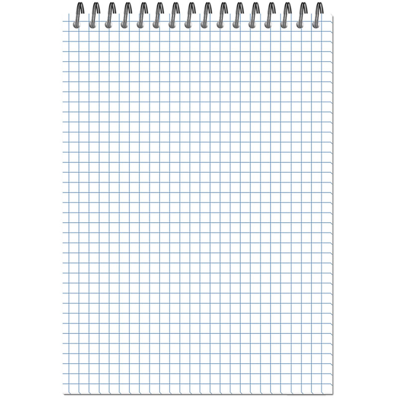 Блокнот Attache Акварель гребень картон А5 60л голубой