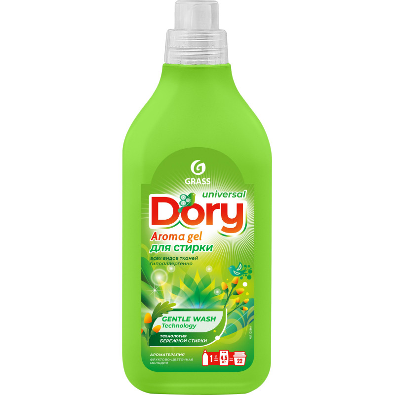 Гель для стирки концентратвсех видов тканей Dory, 1000 мл