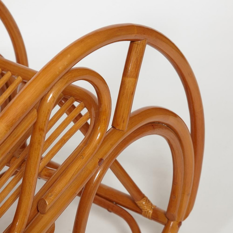 Кресло-качалка Виенна/Vienna (разборная) /без подушки/ натуральный ротанг, 58х133х102см, коньячный