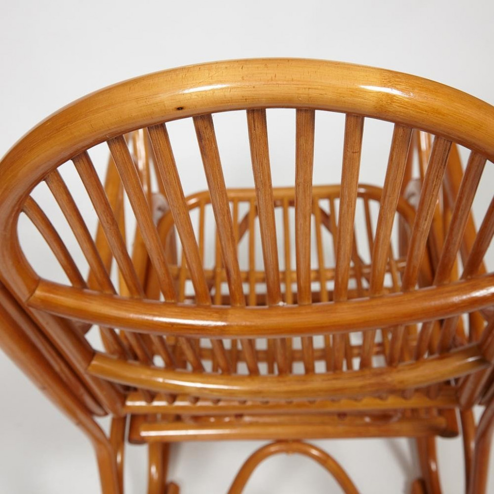 Кресло-качалка Виенна/Vienna (разборная) /без подушки/ натуральный ротанг, 58х133х102см, коньячный