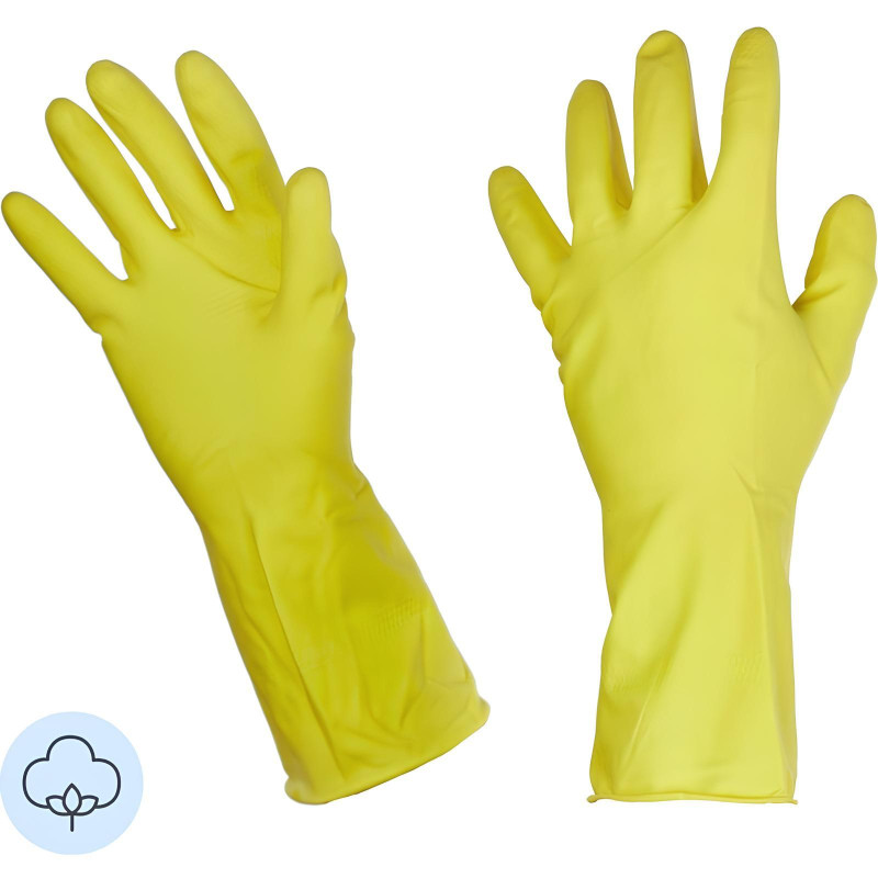 Перчатки резиновые PACLAN Professional латекс желтый 4073274 р.L
