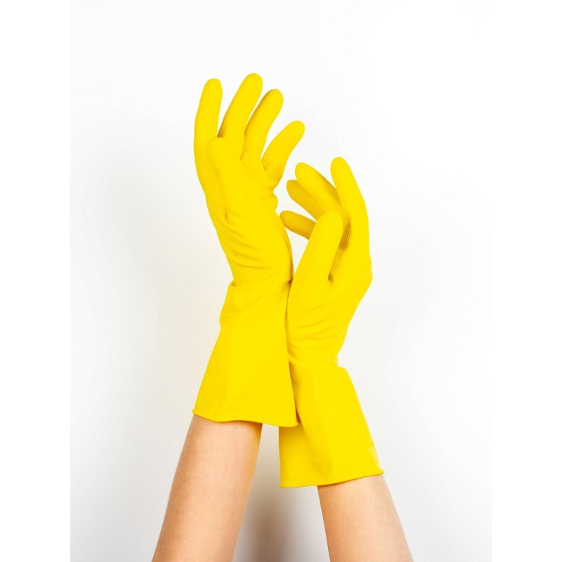 Перчатки резиновые PACLAN Professional латекс желтый 4073274 р.L