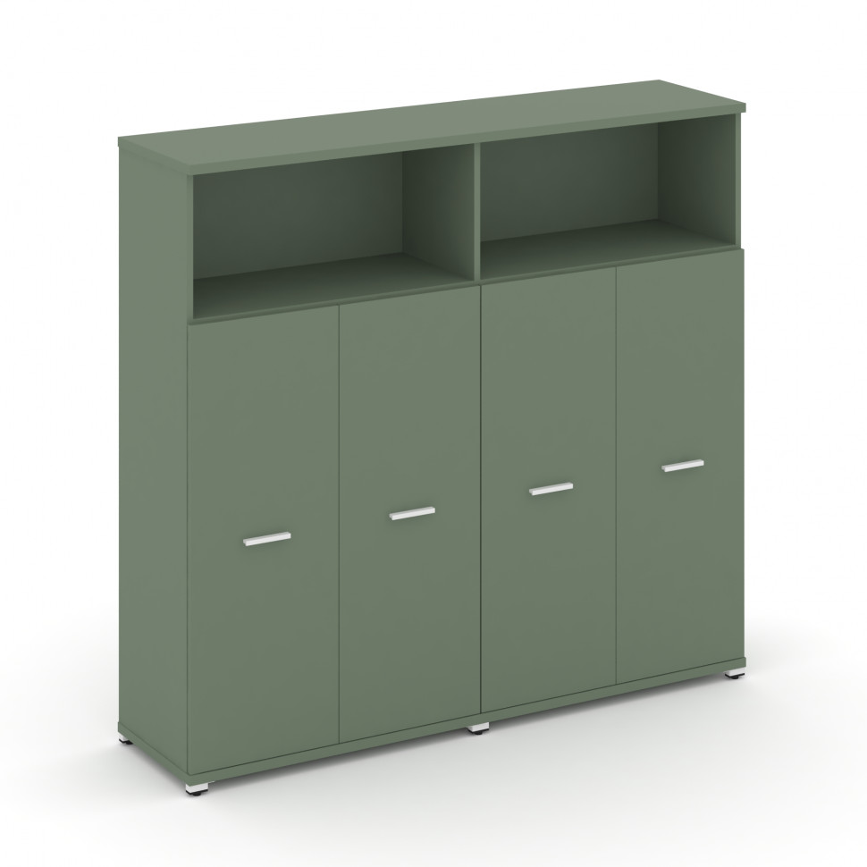 Concept Шкаф 2 широкие секции, 4 ниши CN.STS-423 W Кобо/Металл Белый 1668*420*1554 Concept Шкаф 2 широкие секции, 4 ниши CN.STS-423 W Кобо/Металл Белый 1668*420*1554